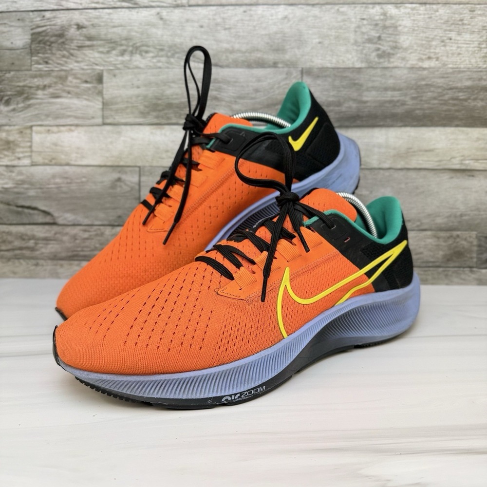 Nike Air Zoom Pegasus 38 - Men's Size 10 - Hyper Crimson Yellow DM9052-800